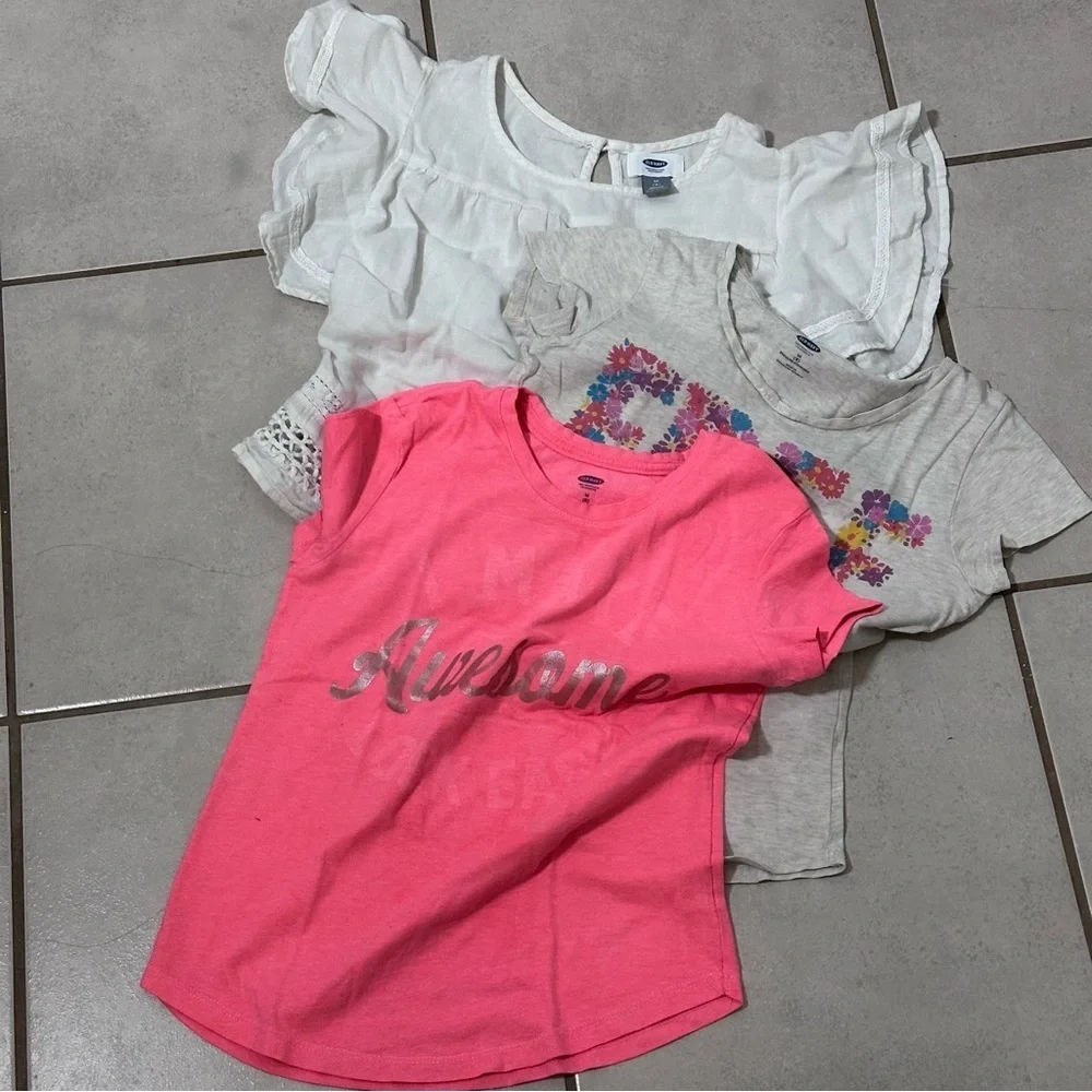 Old Navy Girls Kids Basic T-shirts/Blouses size‎ M(8).